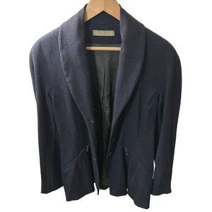 Nicole Farhi Charcoal Grey Blazer / Jacket with 3-button closure 2 front pockets